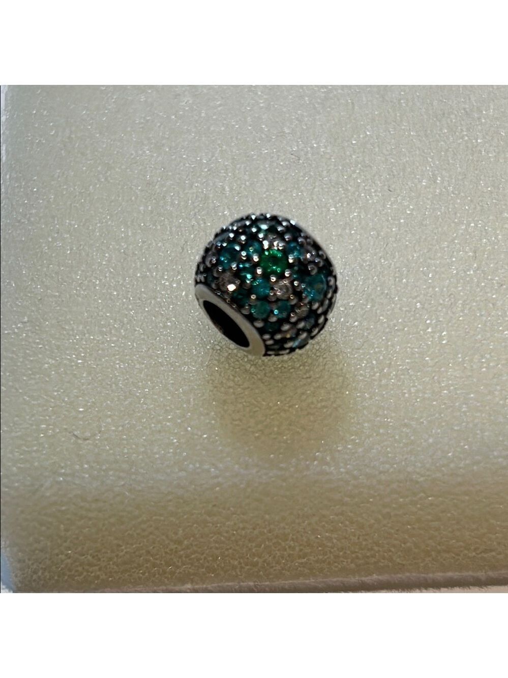 Multi-colour Green and Silver Charm from Pandora